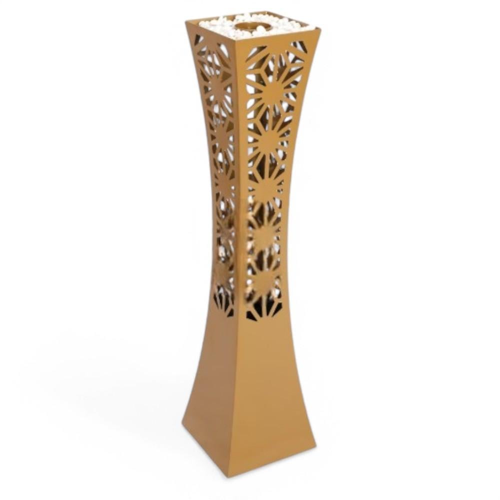 مبخر ة حديد لون ذهبي مصنوعة قص بالليزر