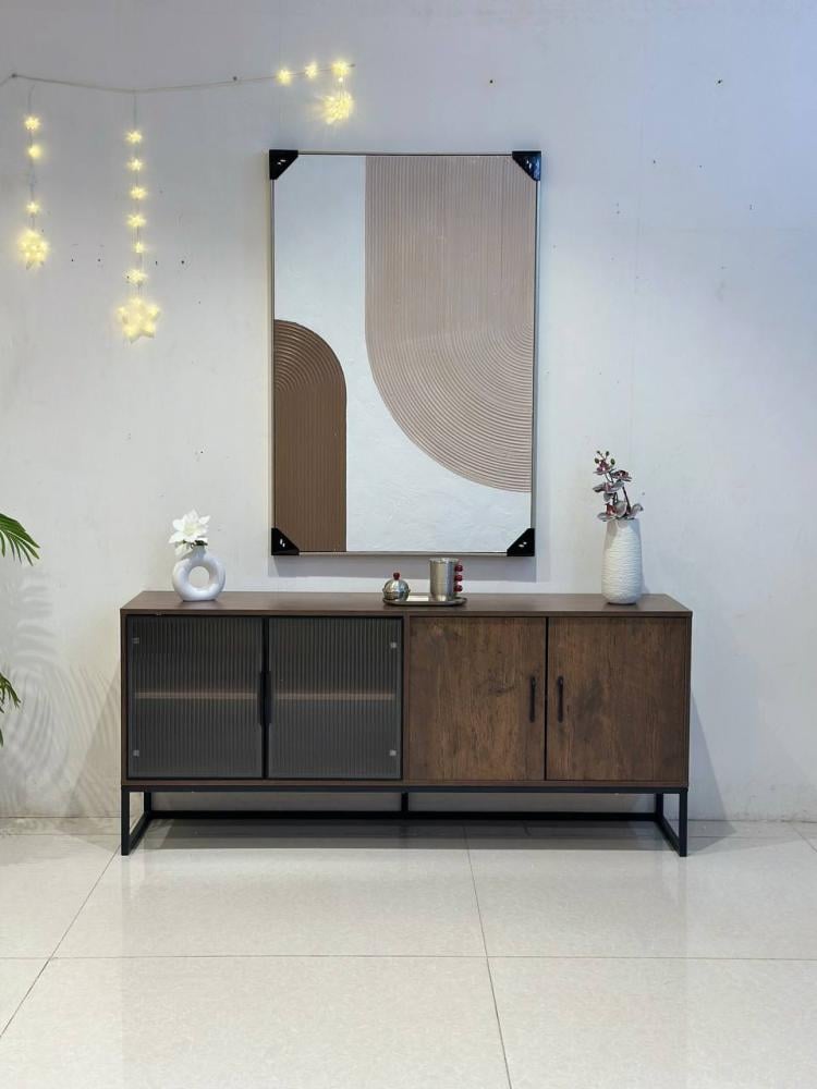 دولاب بوفية خشب ماليزي لون بني