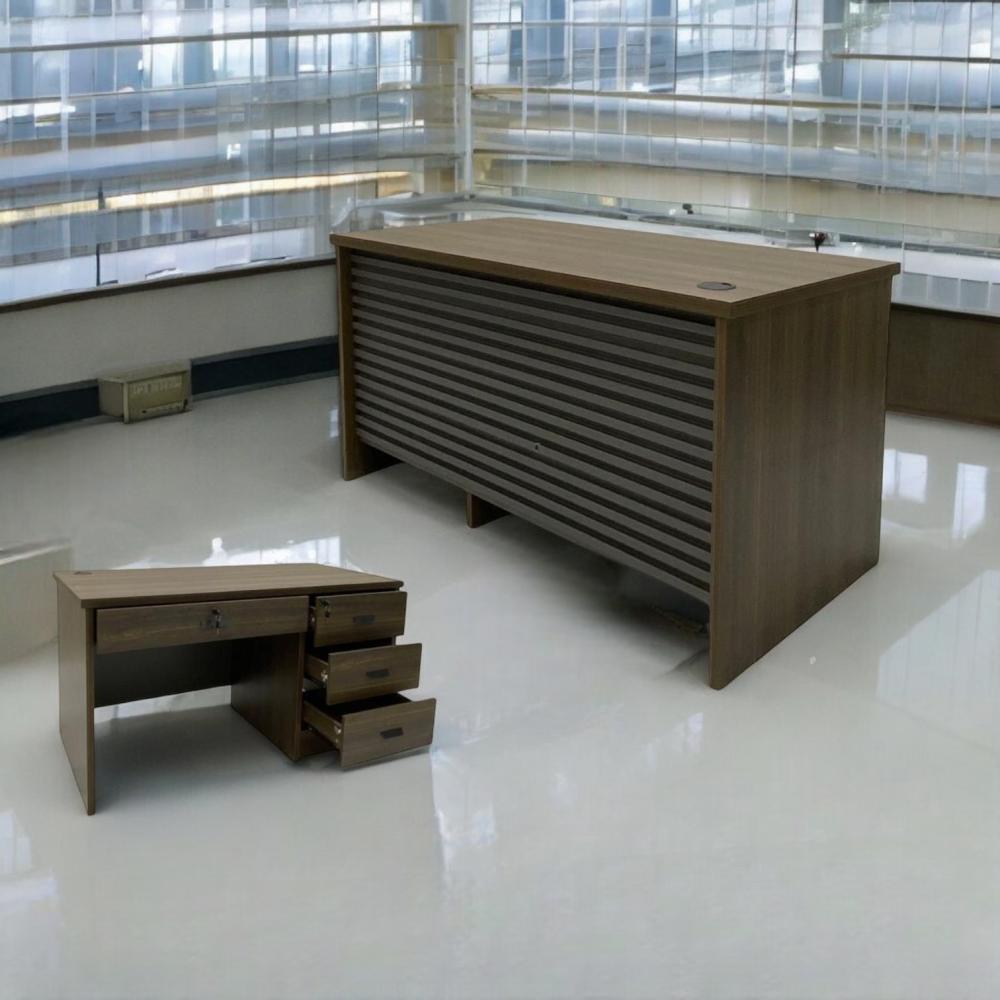 مكتب ميلامين بادراج ثابتة