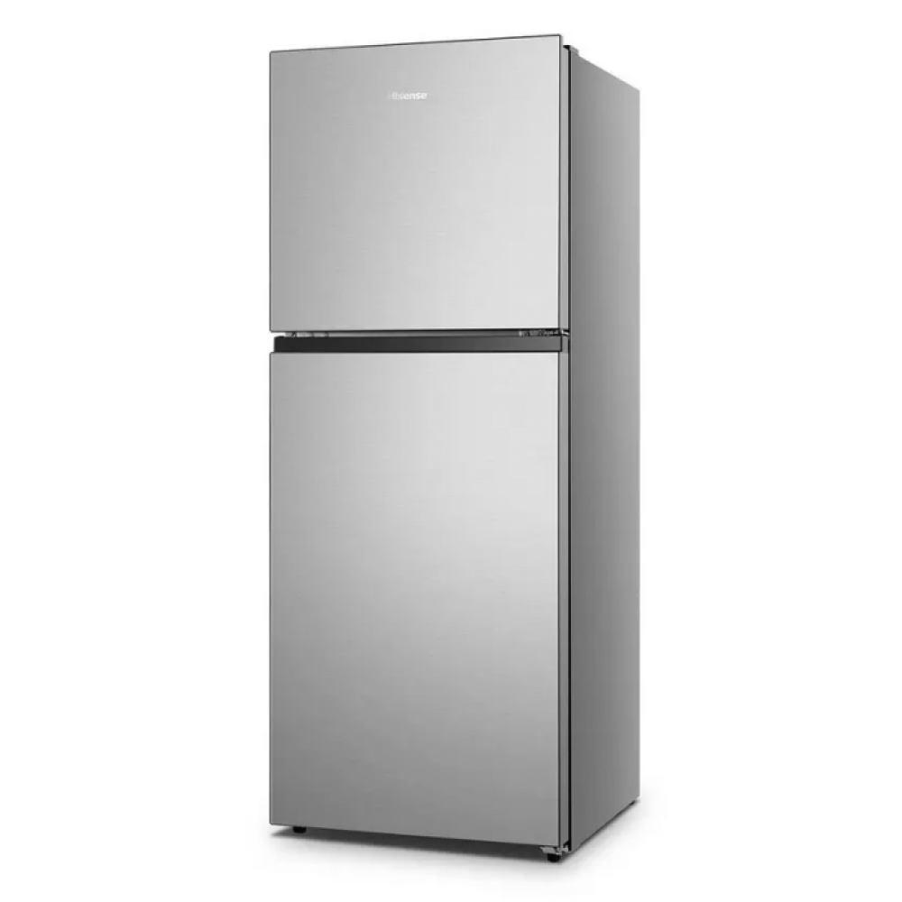 ثلاجة هايسنس 11.40 قدم بابين فضي ، انفيرتر،324 لتر،خاصية مانع التجمد