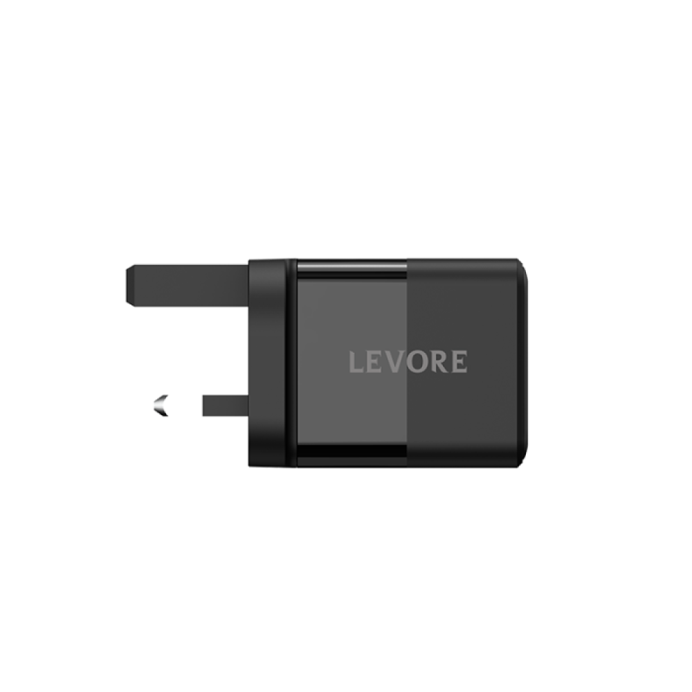 شاحن جداري ليفوري 20 واط منفذ USB-C - أسود