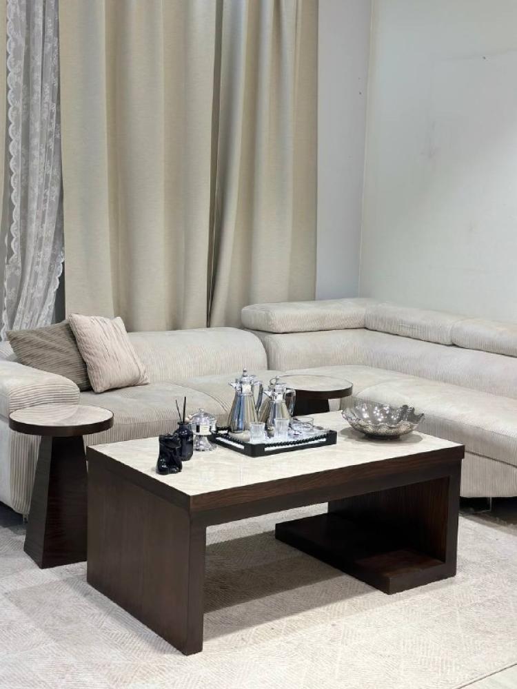 طقم طاولات ضيافة مع 6 خدمة