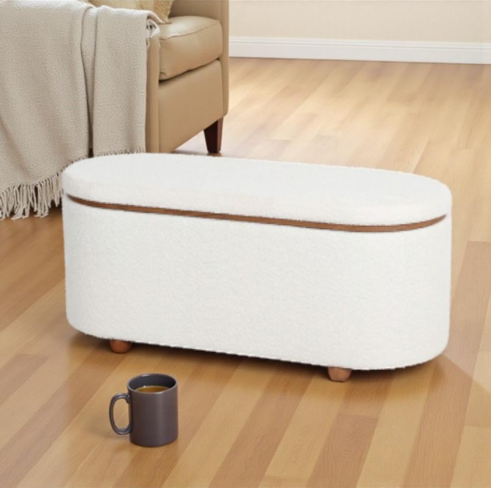 صندوق تخزين بوكلية ابيض الون صعير الحجم  - تصميم عصري