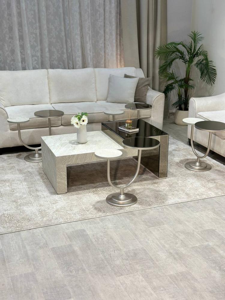 طقم طاولات  مع 6 خدمةبتصميم فاخر من تودو – وصل حديثًا