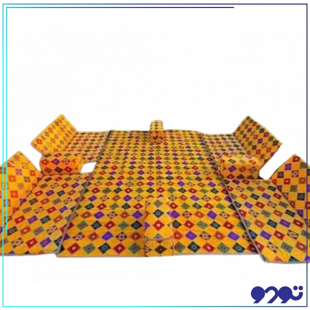 طقم جلسة خارجية ارضي لون أصفر