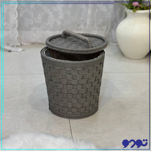 سلة ملابس ببطانة قماشية المقاس 30*29سم