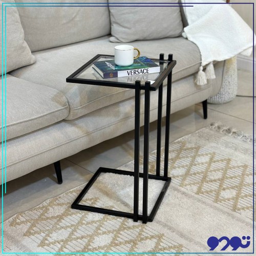 طاولةخدمةمربع ديكور قزاز