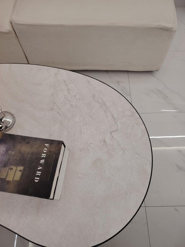 Luxury marble alternative tabletop set with 6 serving tables
