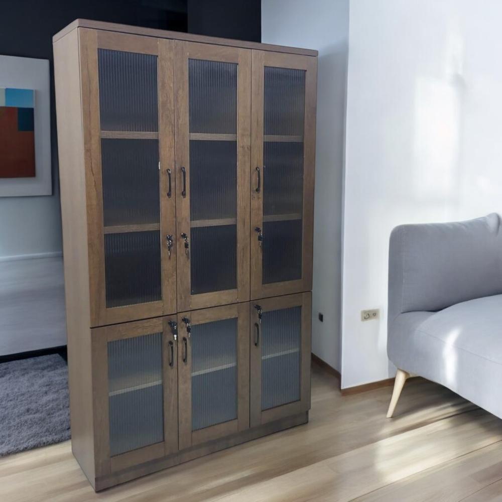 دولاب مكتبي 3 ابواب لون بني