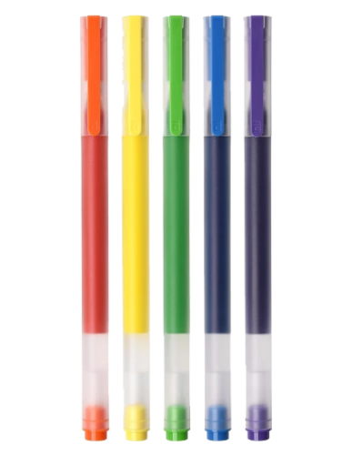 أقلام جل شاومي عالية السعة 5 قطع BHR8860GL - ملون