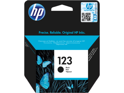 خرطوشة طباعة حبرية HP 123‏ أصلية ثلاثية الألوان (F6V16AE