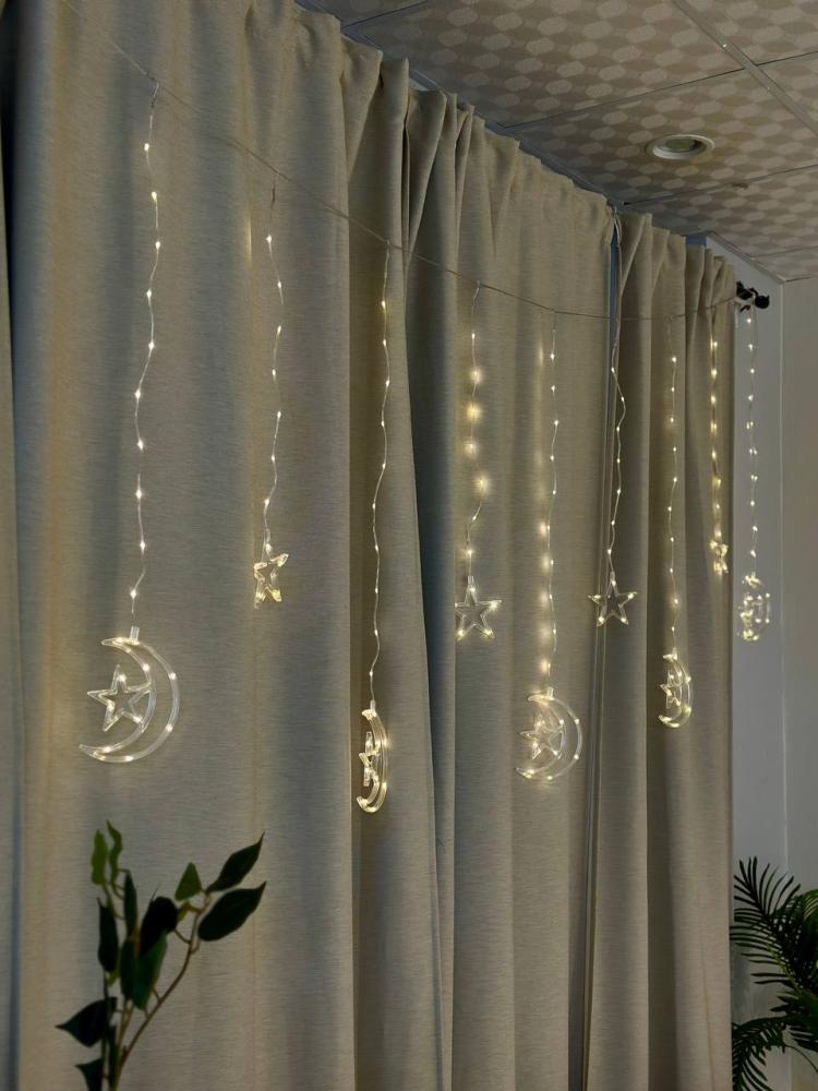 ستارة رمضانية بلاستيك هلال مع نجمة * منتج رمضان