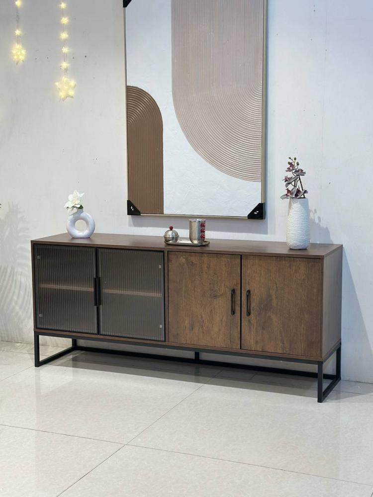 دولاب بوفية خشب ماليزي لون بني