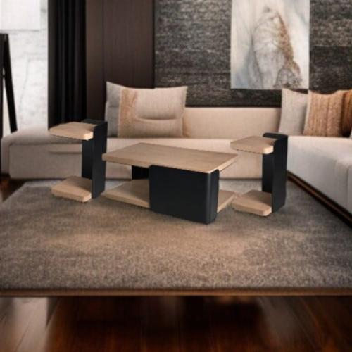 طقم طاولة ضيافة مع 2 خدمة - تصميم عصري