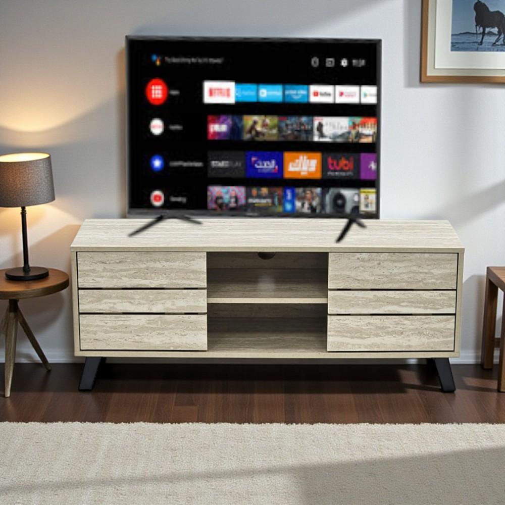 طاولة بلازما لون بيج مقاس  120سم