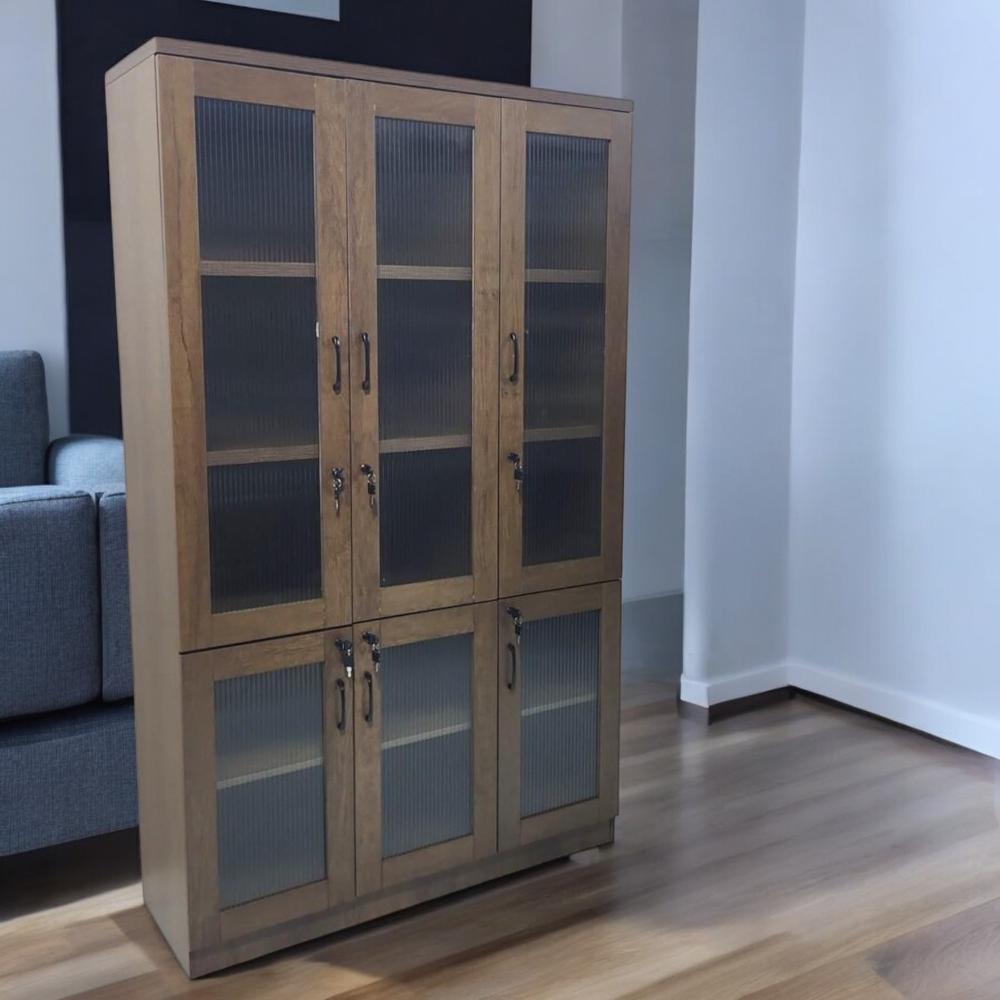 دولاب مكتبي 3 ابواب لون بني