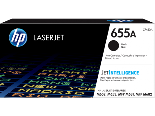 خرطوشة مسحوق الحبر الأسود الأصلية HP 655A LaserJet (CF450A)