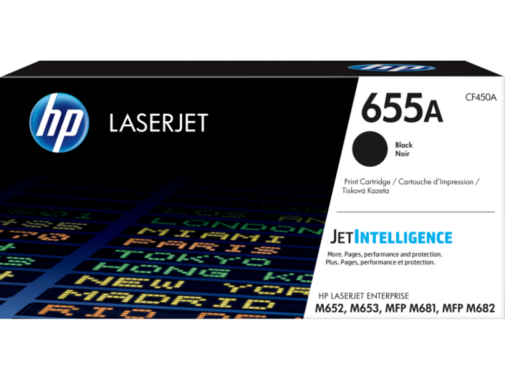 خرطوشة مسحوق الحبر الأسود الأصلية HP 655A LaserJet (CF450A)
