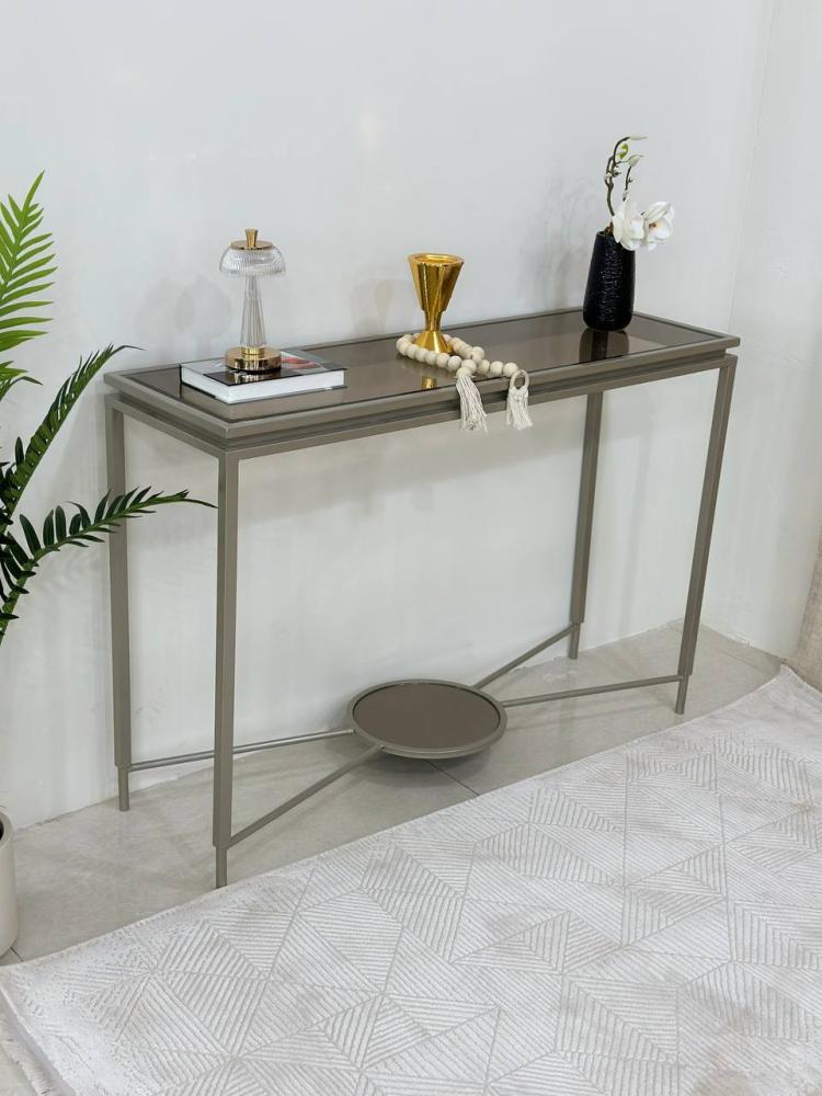 مدخل كونسول سطح زجاج  بتصميم عصري متوفر الوان