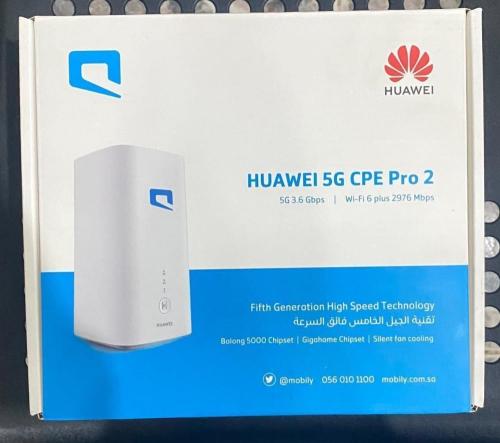 راوتر هواوي برو2 فايف جي من موبايلي يدعم كل الشبكات 5G راوتر برو 2