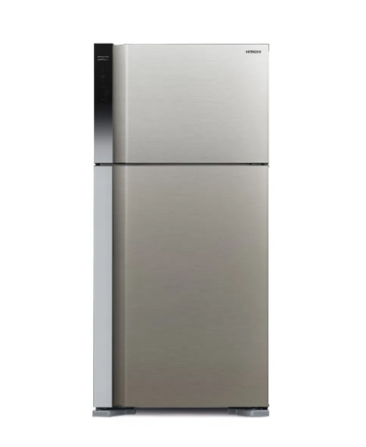 ثلاجة هيتاشي بفريزر علوي 19.4 قدم، فضي، R-V700PS7K-1BSL