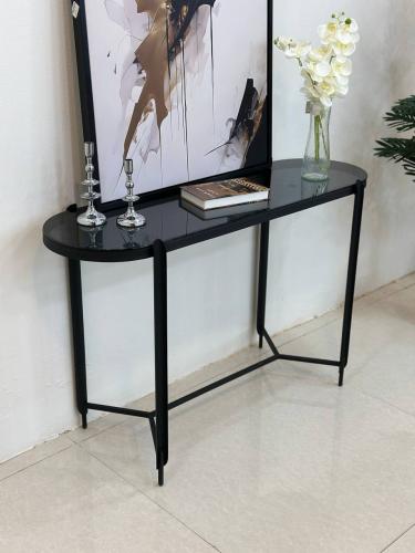 مدخل حديد زجاج اسود