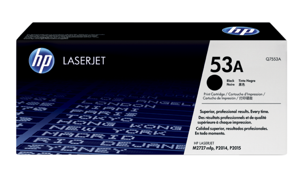 خرطوشة مسحوق الحبر الأسود الأصلية HP 53A LaserJet (Q7553A)