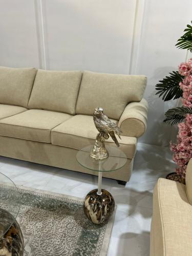 طاولة خدمة مفردة زجاج شفاف