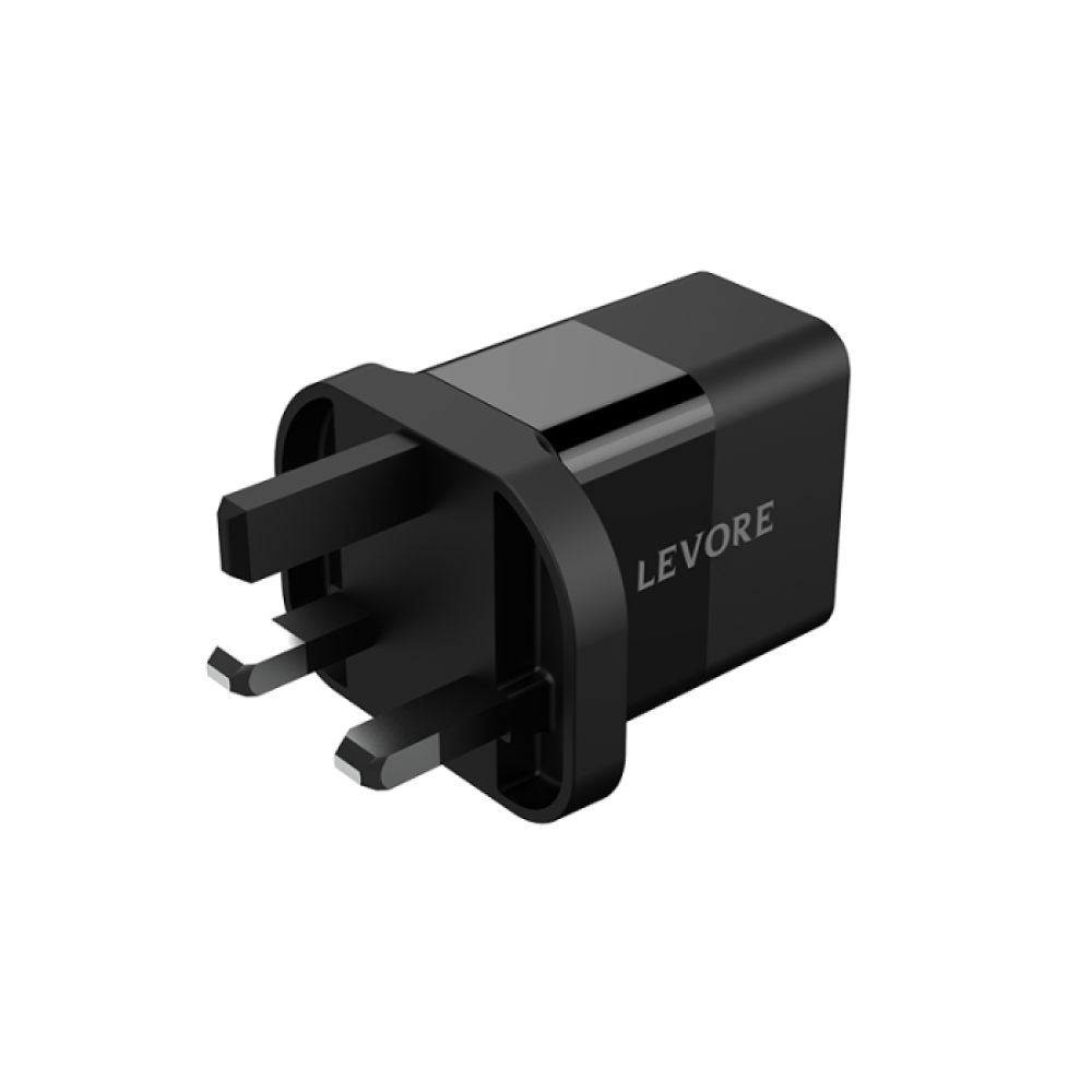 شاحن جداري ليفوري 20 واط منفذ USB-C - أسود