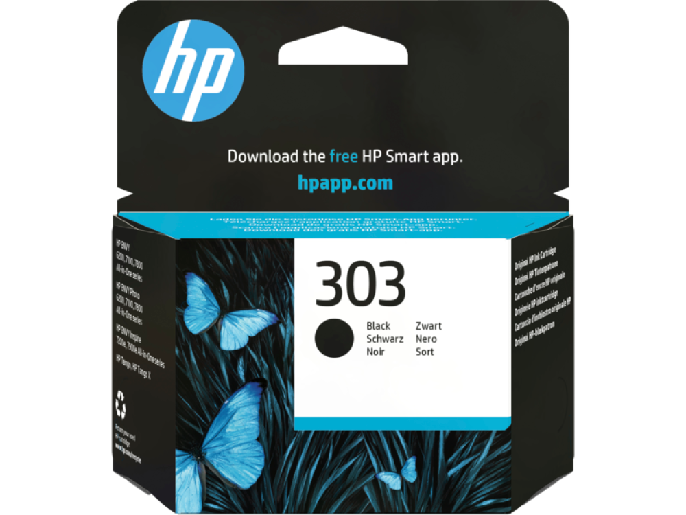 خرطوشة الحبر الأسود الأصلية HP 303 (T6N02AE