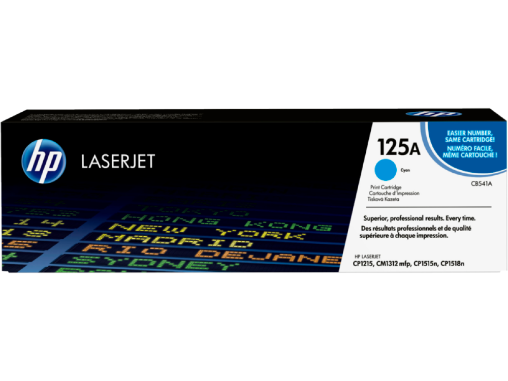 HP 125A Cyan Original LaserJet Toner Cartridge (CB541A)