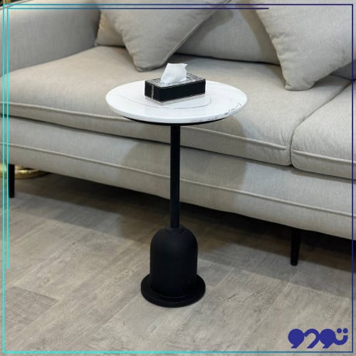 طاولة خدمة بقاعدة و سطح رخامي