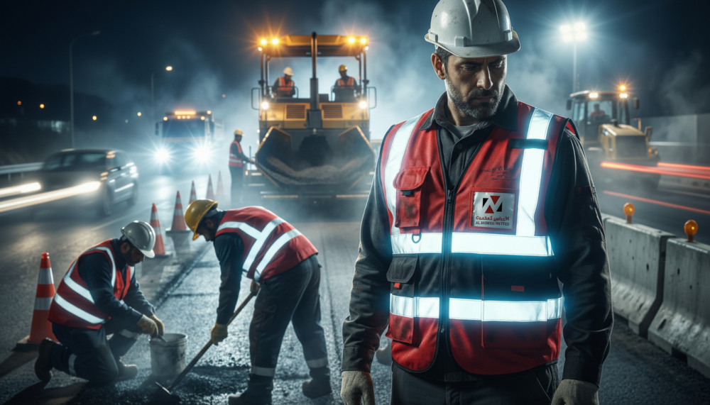 مواصفات السترة العاكسة المثالية للطرق والمشاريع الليلية من النبراس المتحدة