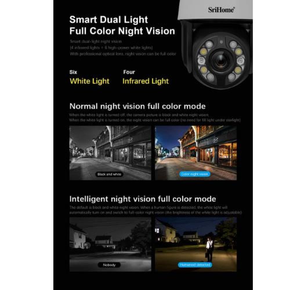 كاميرا مراقبة واي فاي خارجية متحركة مع زووم X20