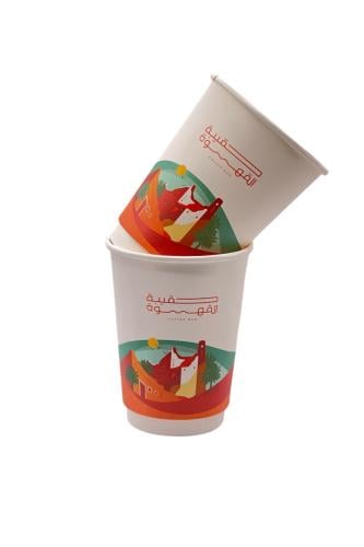 اكواب ورقية اليوم الوطني 12oz