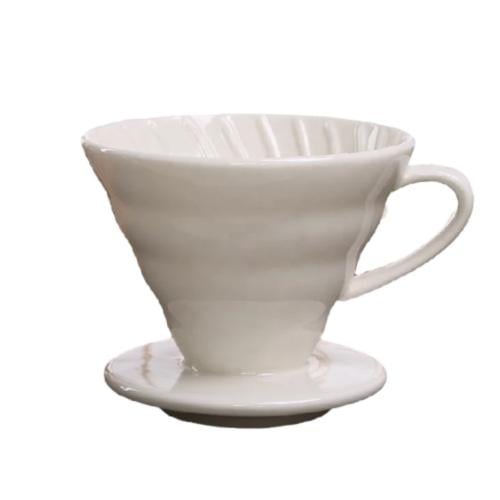 قمع V60 سيراميك مقاس 01 ابيض