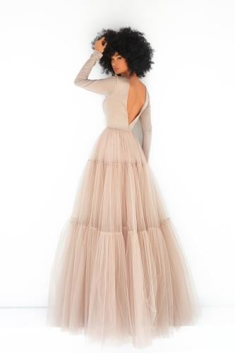 فستان سهرة منفوش من ايفروز - Efruz