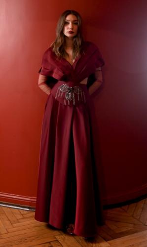 فستان حرير طويل من TUBA