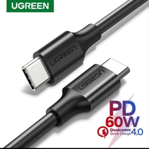 سلك شاحن يوجرين من USB-C إلى USB-C بطول 2 م - أسود