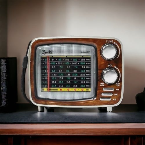 راديو مع سماعه بلوتوث.