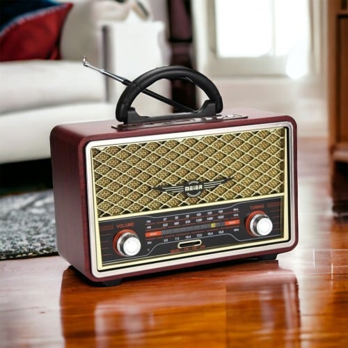 راديو مع سماعه بلوتوث.