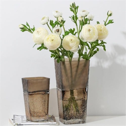 فازه زجاجية مربعة فاخرة إبداعي اسكندنافي.