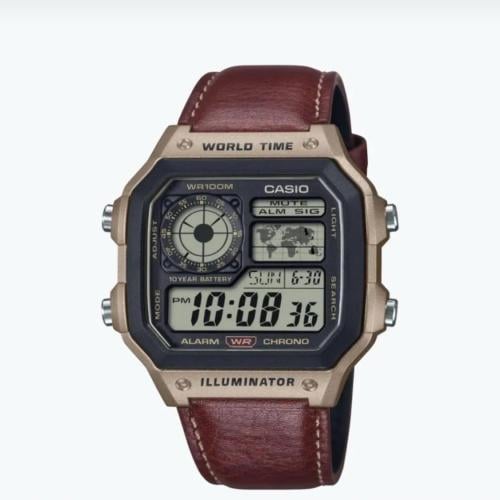 ساعة كاسيو كلاسيك كوارتز رقمية- AE-1200WHL-5A