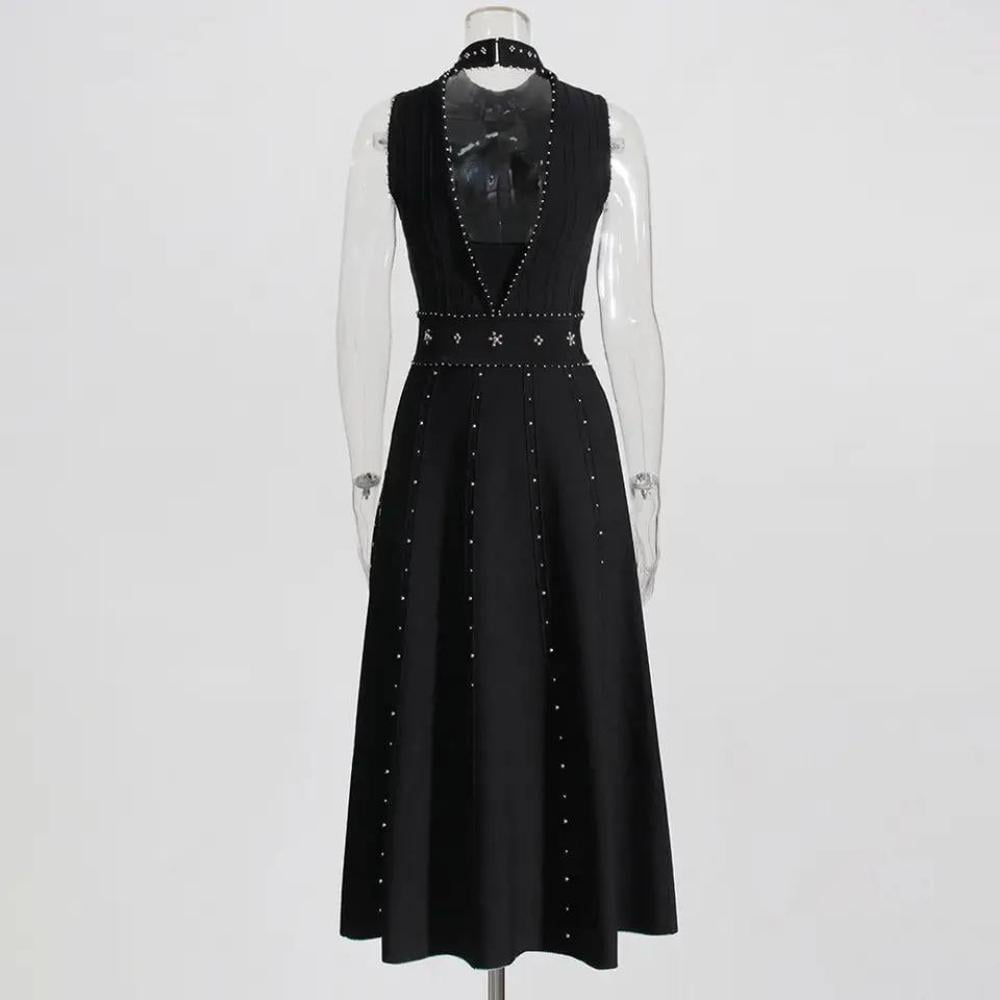 فستان لون اسود #D107