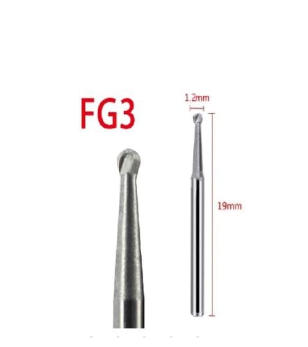 Layan Carbide Bur Ball 19MM Pack of 5 001/012 FG3