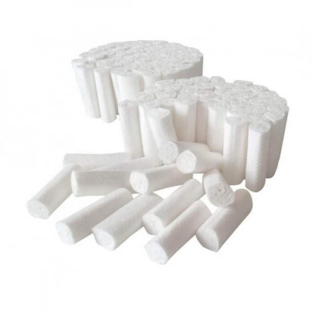 Cotton Rolls Size #2 (1x4cm), PK/1000- 802-601/10