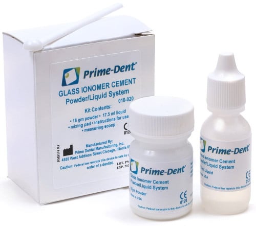 Glass Ionomer Cement Kit 18g Powder/17.5ml Liquid-...