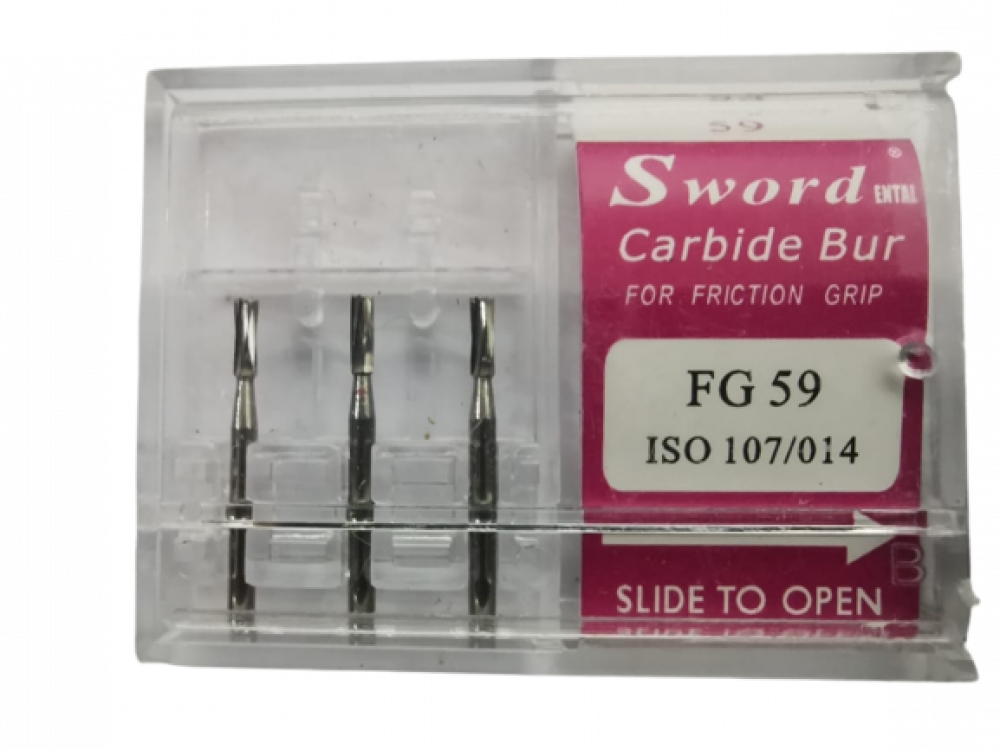 FG CARBIDE BUR SWORD ISO:107/014- ( pack of 3 ) - FG59