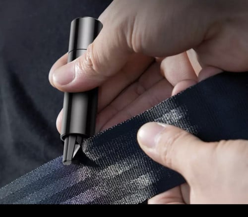 قطعة كسر زجاج السيارة وقطع للحزام للطوارئ