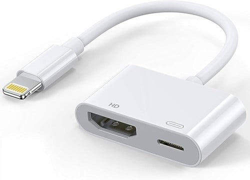 كيبل لايتنينج HDMI .. عرض ونقل فيديوهات وشحن بوقت واحد